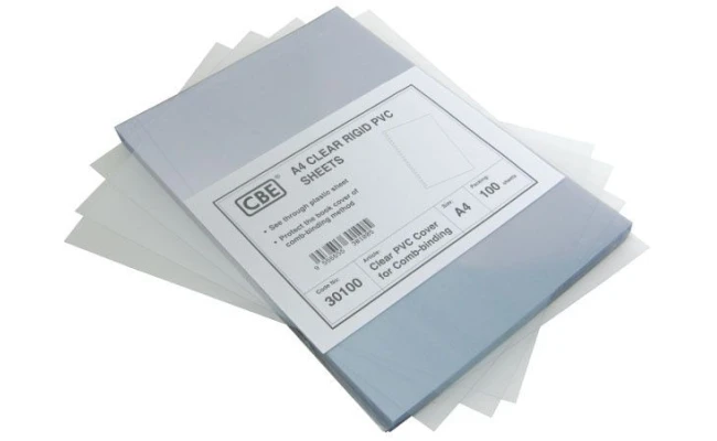 Clear Plastic Cover Sheet For Spiral Filing